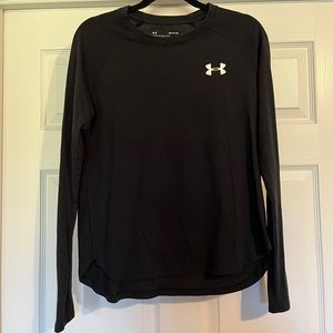 Under Armour Black Long Sleeve Workout Athletic T-Shirt Womens Small